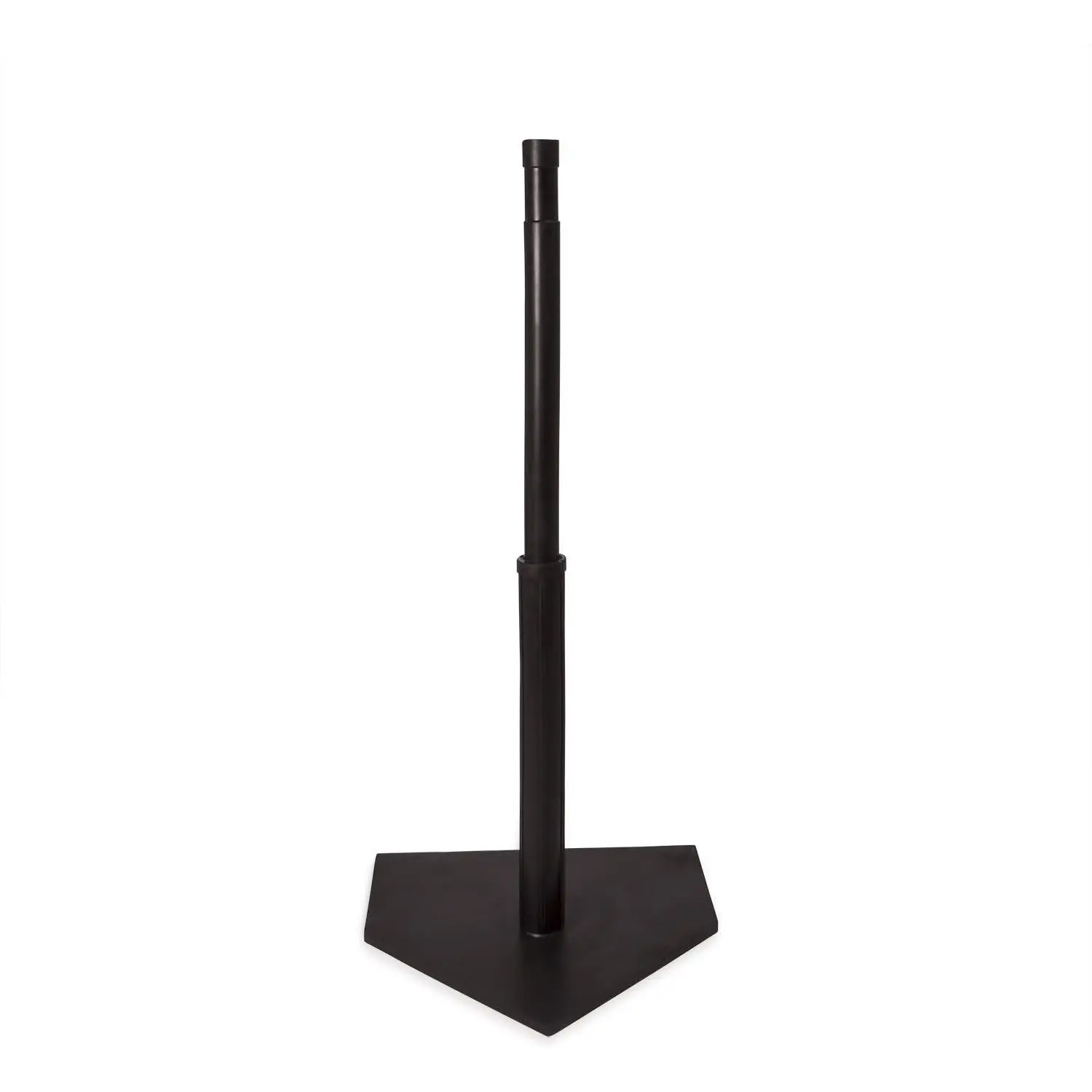 Adjustable Batting Tee with Official Home Plate Base, Molded Rubber Telescopic Stand for Batting Practice, Singles and Sets Available, Batting Practice Equipment