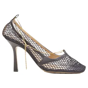 Pre-owned Bottega Veneta Women's Bottega Veneta Daniel Lee net mesh chain heel by Rebag