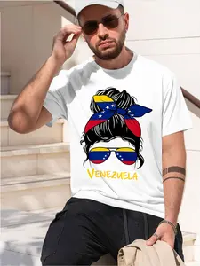 Max Korzh 2026 new model Black/White Tee Stylish & Comfortable Loose Crew Neck Short Sleeve T-shirts Versatile On Trend Eye Catching Printed Graphic Casual Tee for Daily Wear Outings & Leisure