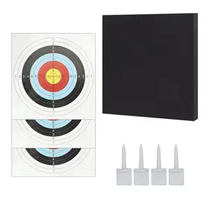 Portable & Durable Archery Target Kit EVA Foam with Replaceable Paper for Competition & Parks Ideal for Outdoor Use