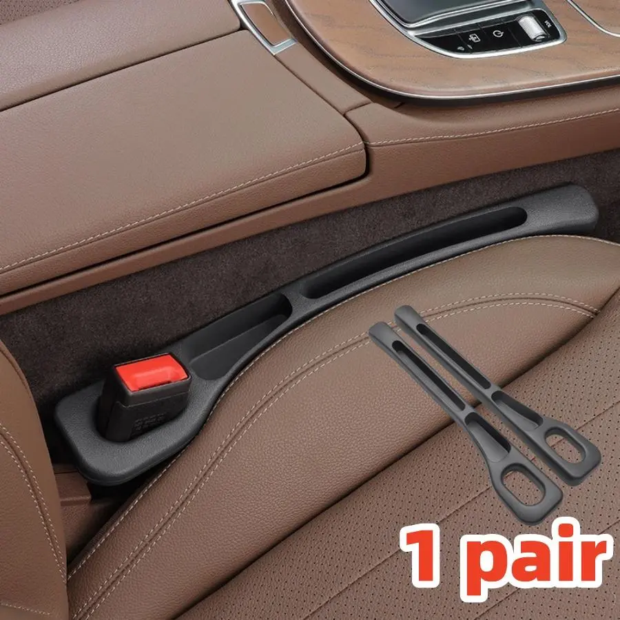Car Seat Interval Filler, PU Leather Car Seat Interval Filling Storage Strip, Multifunctional Car Interior Stowing Storage Strip, Car Storage Organizers for Phone Key Ticket