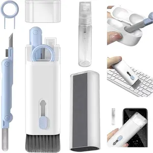 7-in-1 Computer Keyboard Cleaner Kit - Includes Earphone Cleaning Pen, Keycap Puller for Keyboard, Headset Maintenance Needs