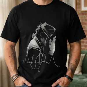 Michael Jackson King of Pop Halftone T-Shirt, Retro Graphic Tee, Vintage Style, Cool Trendy Merch, Streetwear For Fans
