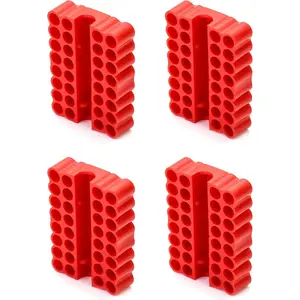Screw Bit Holder Storage Box, 4 Pack 33 Hole Hex Bit Holder Rack