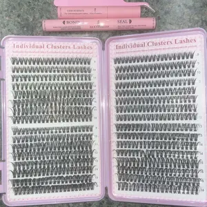 Product Review of Natural Look Eyelash Extensions Set with False Lashes, Tweezers, Glue, Remover and Fixer, Professional Accessories for Women's Summer Makeup from t**æ