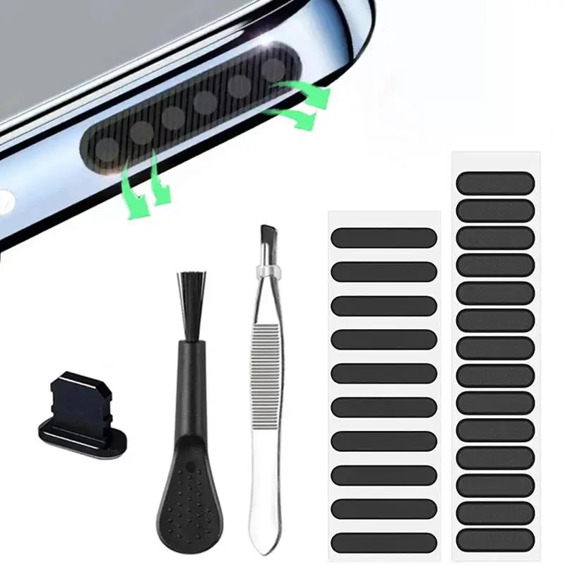 Mobile Phone Speaker Dust Net Sticker, Dust-proof Phone Speaker Protective Sticker Compatible With iPhone, Mobile Phone Parts, Phone Accessories