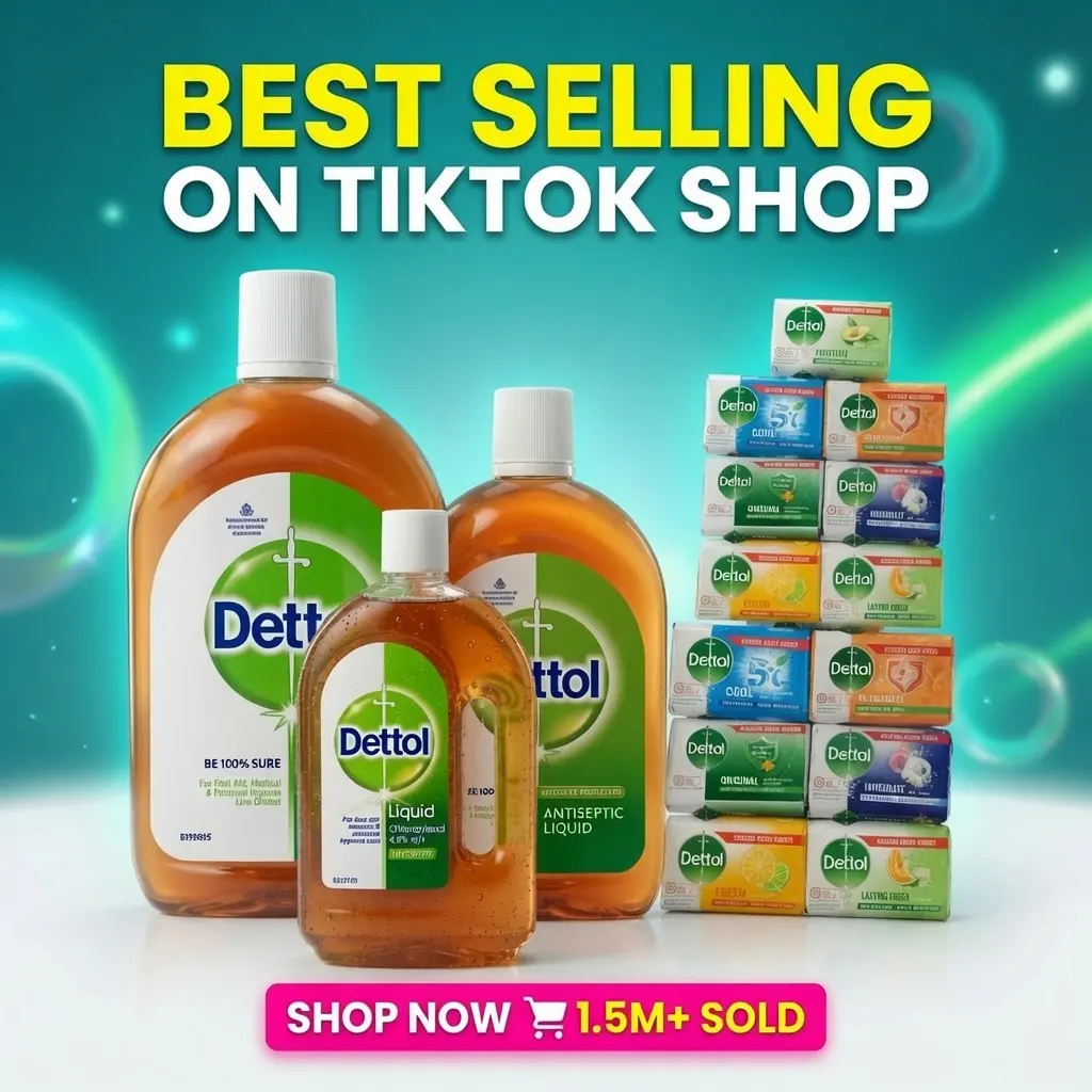 Dettol Antiseptic Liquid 500ml, 750 ml, 1L bottle & 100g Soap Bars Original Formula Skin Repair