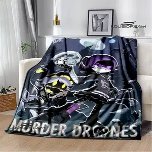 Soft Funny Throw Blanket Murder-Drones Cartoon Printed blanket Flannel Warm blankets Soft and comfortable blanket bed linings cubre cama Birthday Gift