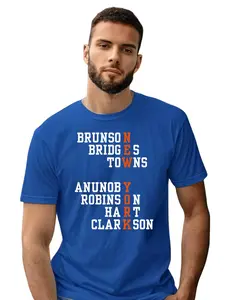 NEW YORK Player Name Basketball Tee | NYC Basketball Fan Shirt | Blue Game Day Tee | Unisex NY Tee