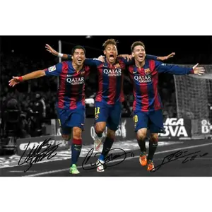 Lionel Messi Neymar Jr. Luis Suarez Printable Poster Print UNFRAMED Wall Art Home Decor Poster Print Unframed