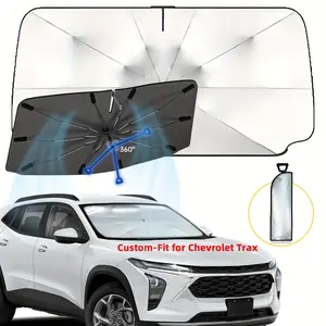 Custom-fit for Chevrolet Trax 2013-2025 Windshield Sunshade Umbrella, 360° Rotating Handle, UV Protection, Car Window Shade