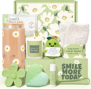 Easter Gift Charming Gingerbread House Pillow & 11-Piece Gift Basket for Women – Perfect Christmas, Birthday & Get Well Soon Gift Set for Moms Sister Friends Girls