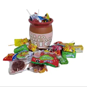Cantarito De Barro  Con Frases y Lleno De Dulce Elige Tu Favorito. Clay Jar with Phrases and Filled with Candy - Choose Your Favorite