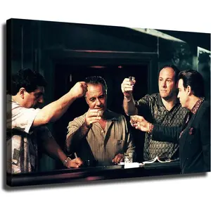 The Sopranos Tony Soprano Poster Canvas Picture Printing Wall Art Decor Satin Room Decoration Ornaments Artistic Photo Hanging