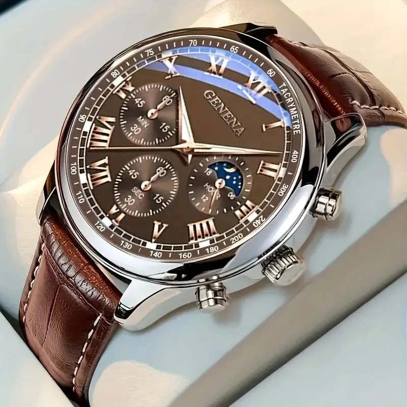 GENEVA Men's Luxury Quartz Watch GENEVA Men's Luxury Quartz Watch