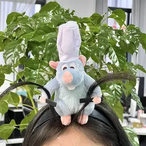 FASHION4U - Ratatouille Hairband New Cartoon Plush Doll Headband French Wide-brimmed Hairpin Photo Headdress Creativity Girl Gift