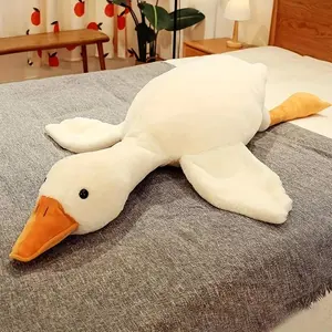 Cute Goose Design Plush Toy, Soft Stuffed Animal Plushie, Lovely Pillow, Kawaii Big White Goose Plush Toy, Birthday Gift