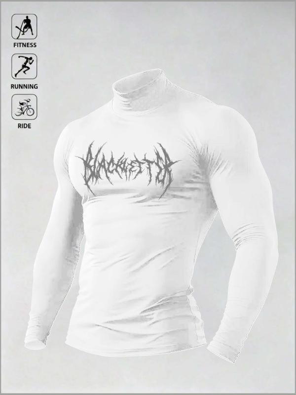 Men's High Elastic Performance Top, Gym Workout Shirt, Gothic Print, Moisture-Wicking Fabric, Ideal for Powerlifting, Daily Sports, Casual Wear Men's High Elastic Performance Top, Gym Workout Shirt, Gothic Print, Moisture-Wicking Fabric, Ideal for Powerlifting, Daily Sports, Casual Wear
