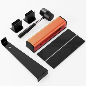 Gap Fixer Tool for Laminate Gap Repair, with Suction Cup, Mallet, Pull Rod, Replaceable Sticky Pad and Replaceable End Cap