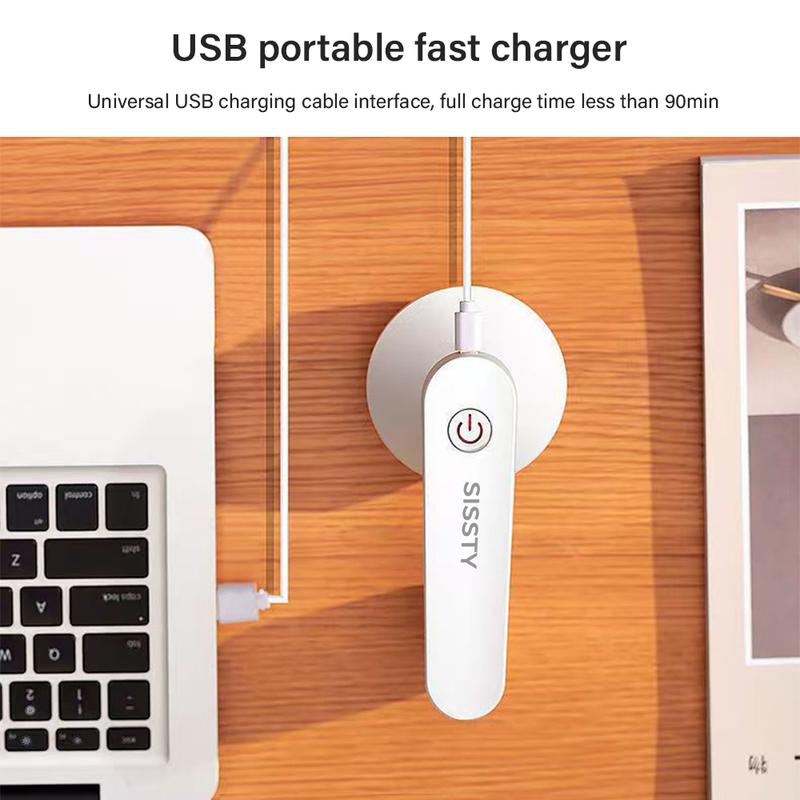 Rechargeable Fabric Shaver with 2 Replaceable StainlessSteel 6-Leaf Blades(1 Free Extra Included) I Lint Removerwith 3-Speed Settings - Efficient Sweater and Lint Shaver forClothes, Removing Fuzz, Lint Balls, Pills, andHairballs.Christmas Gift.