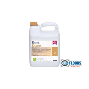 Bona Domo Satin-Matte GAL Liquid Wood Floor Finish - Household Flooring Coating for Home Improvement Projects