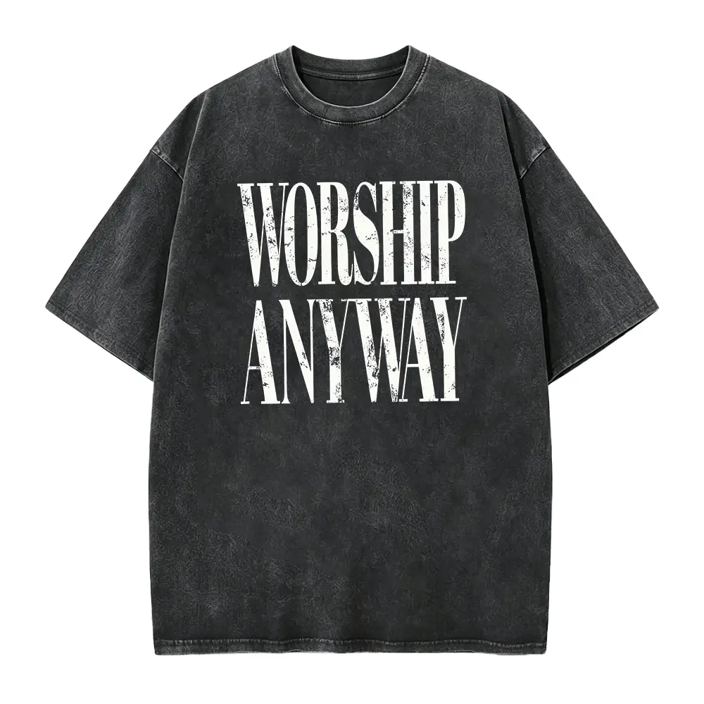 Washed T-shirt-Black