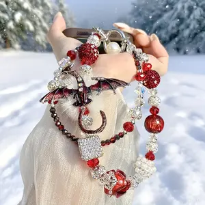 Liu Fei DigitalLuxury Noble Flame Dragon Decoration Phone Chain