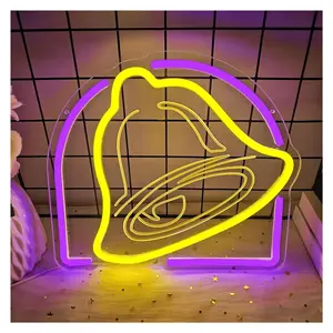Sign Illuminated Taco Neon Sign Dimmable LED Light USB Powered For Home Kitchen Party Bar Coffee Shop Wall Decor 28.6cm×25.2cm