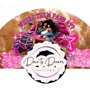 Clack Fan Where Them Fans At? Unique Accessory for Personal Style - Decor, Hand Option 1