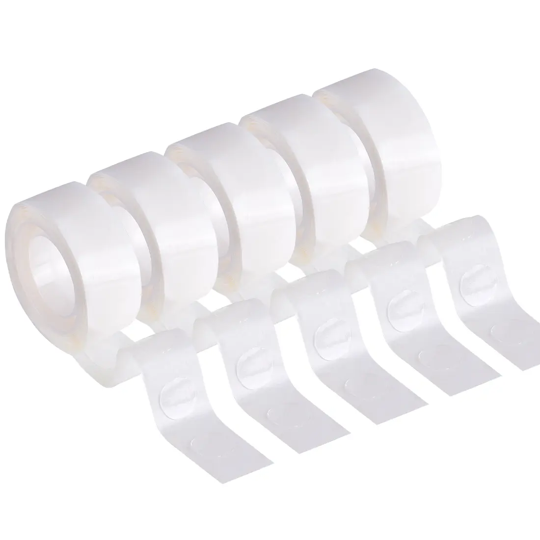 5 Rolls Balloons Dots of Glue,Double-Side Adhesive Glue Points Tape, Dots Stickers Tape for Balloon Decoration, DIY Craft, Handmade Card (500 pcs))