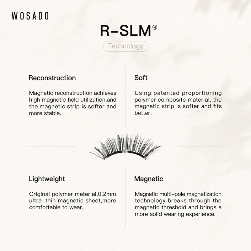 Wosado Eyelash Fixer set long-lasting curl Makeup Mascara
