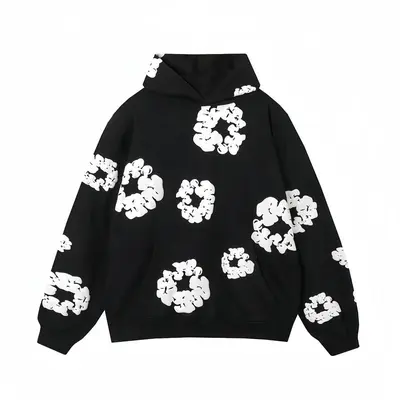 Black Sweater with Flowers Men TikTok Shop