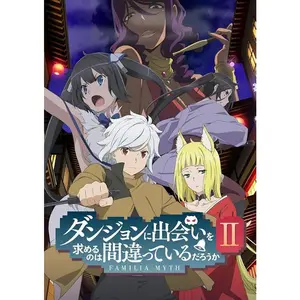 Is It Wrong to Try to Pick Up Girls in a Dungeon? DanMachi Familia Myth Anime Poster