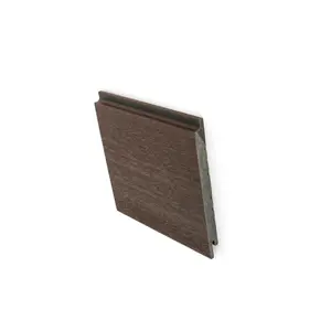 All Weather Composite Siding System Rose Walnut Shiplap Boards, Waterproof, Weatherproof & Fire-Resistant, Decorative Wood Grain Wall Cladding, Modern Home & Hotel Decor, Ideal for Living Rooms, Bedrooms, Offices & Feature Walls