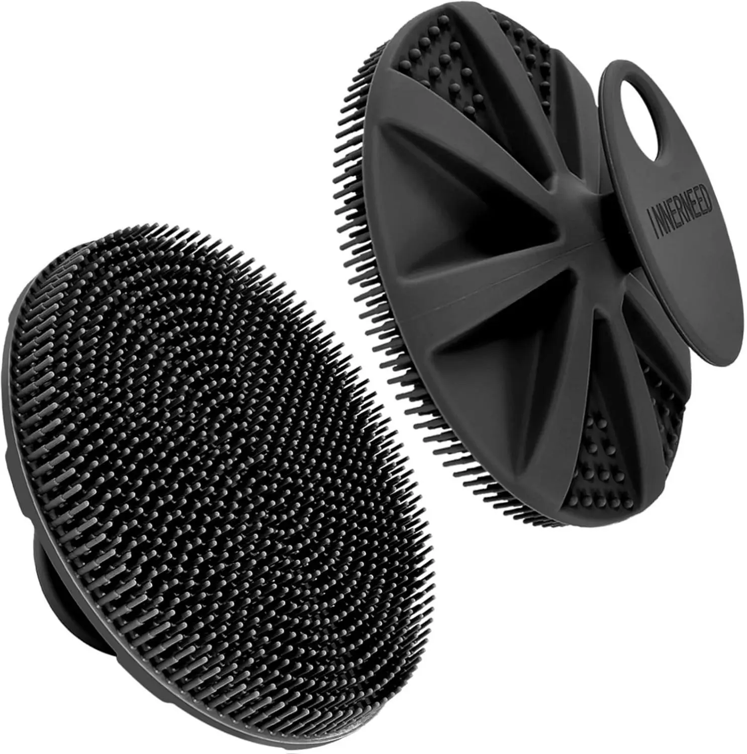 Silicone Facial & Body Cleansing Pad – Food-Grade Exfoliating Brush with Soft & Firm Bristles