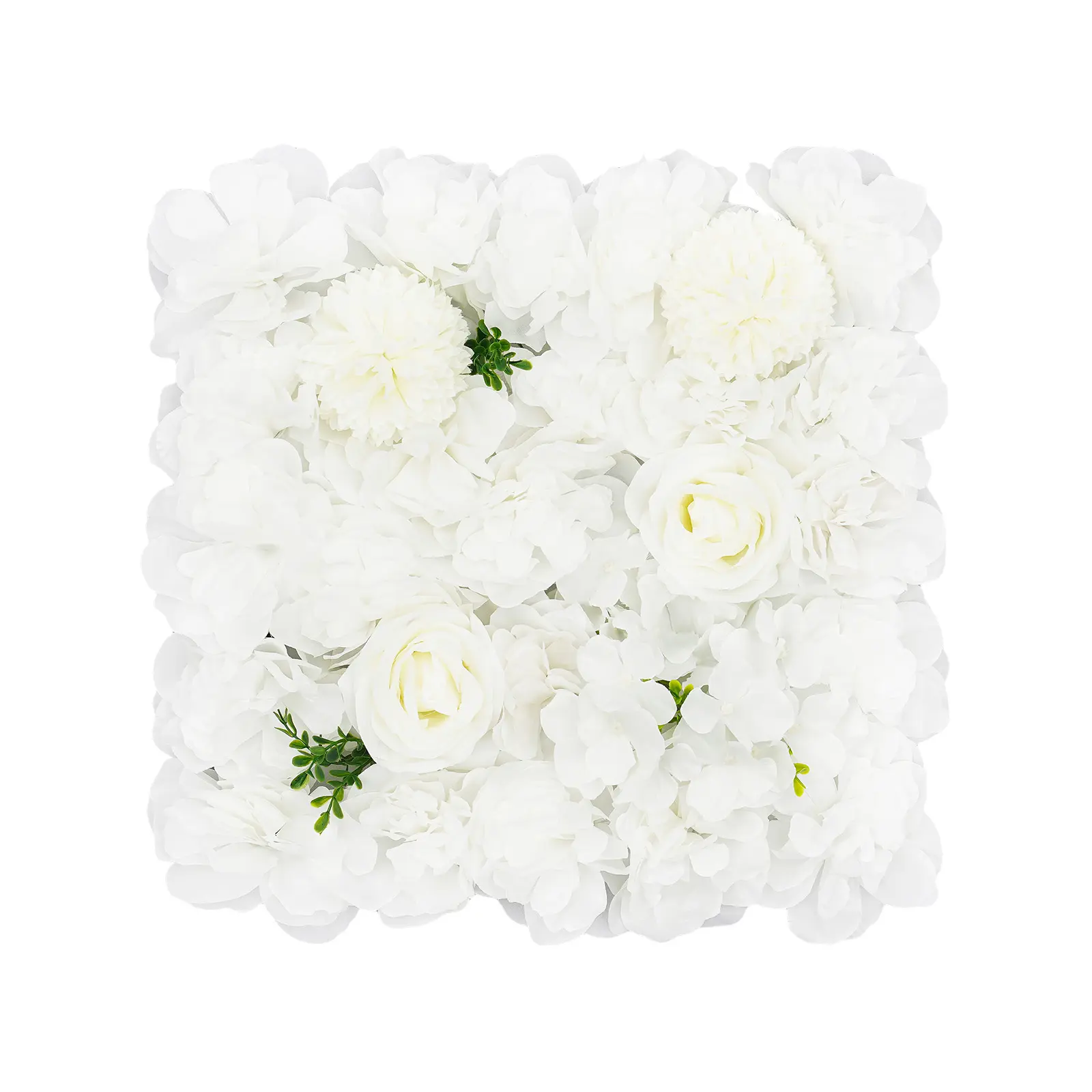 12 Pack 3D Artificial Flower Wall Panels Realistic Silk Floral Backdrop with Dahlia Rose Hydrangea for Wedding Photography Party Decoration