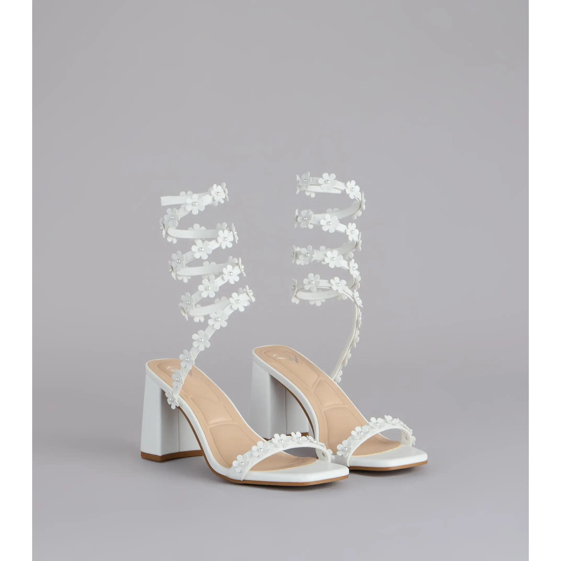 Unforgettable Floral Spiral Heels Unforgettable Floral Spiral Heels