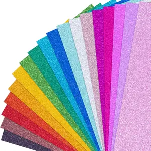 36 Sheets Glitter Cardstock Paper, Sparkly Paper A4 Premium Craft Cardstock, 18 Colors, 250GSM