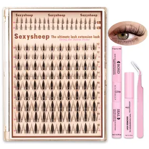 Manga Lash Clusters Wispy Cluster Lashes Fluffy Eyelashes Cluster 140pcs Clusters Lash Extensions with Bottom Lashes 5-18mm Mixed C Curly Synthetic Individual Eyelash Extensions Spiky DIY Lash Extension, Cosmetic Eyelash Extension, Cosmetic False Lashes