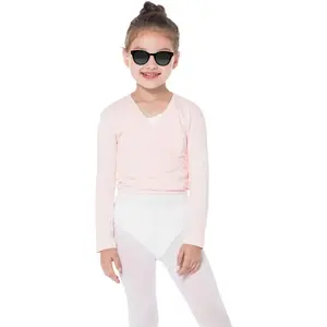 SQ-GCS003 Ballet Wrap Top Girls Ballet Sweater Dance Sweater for Girls