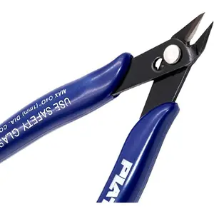 Blue Flush Cutter Mini Diagonal Cutting Pliers Side Cutter Nippers Wire Cutter