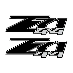 Z71 4x4 Truck Decals  Stickers for 1500 2500  / Black