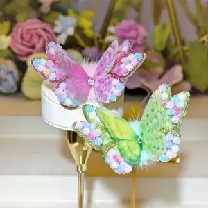 Original Pure Handmade Piece — Set in Natural Crystal (Rainbow Fairy Style)