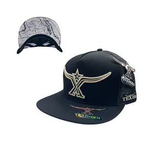 TexHorn Hat - Black w/Gold