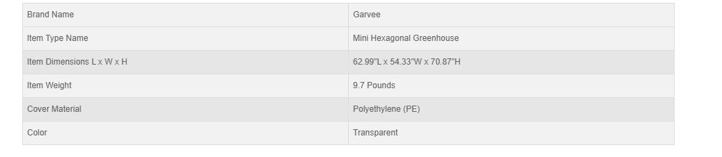 [FLASH SALE] Garvee Mini Hexagonal Greenhouse 54"x54"x71", Portable Walk-In Greenhouse with PE Cover, Roll-Up Door & Mesh Window, Steel Frame for Garden Patio