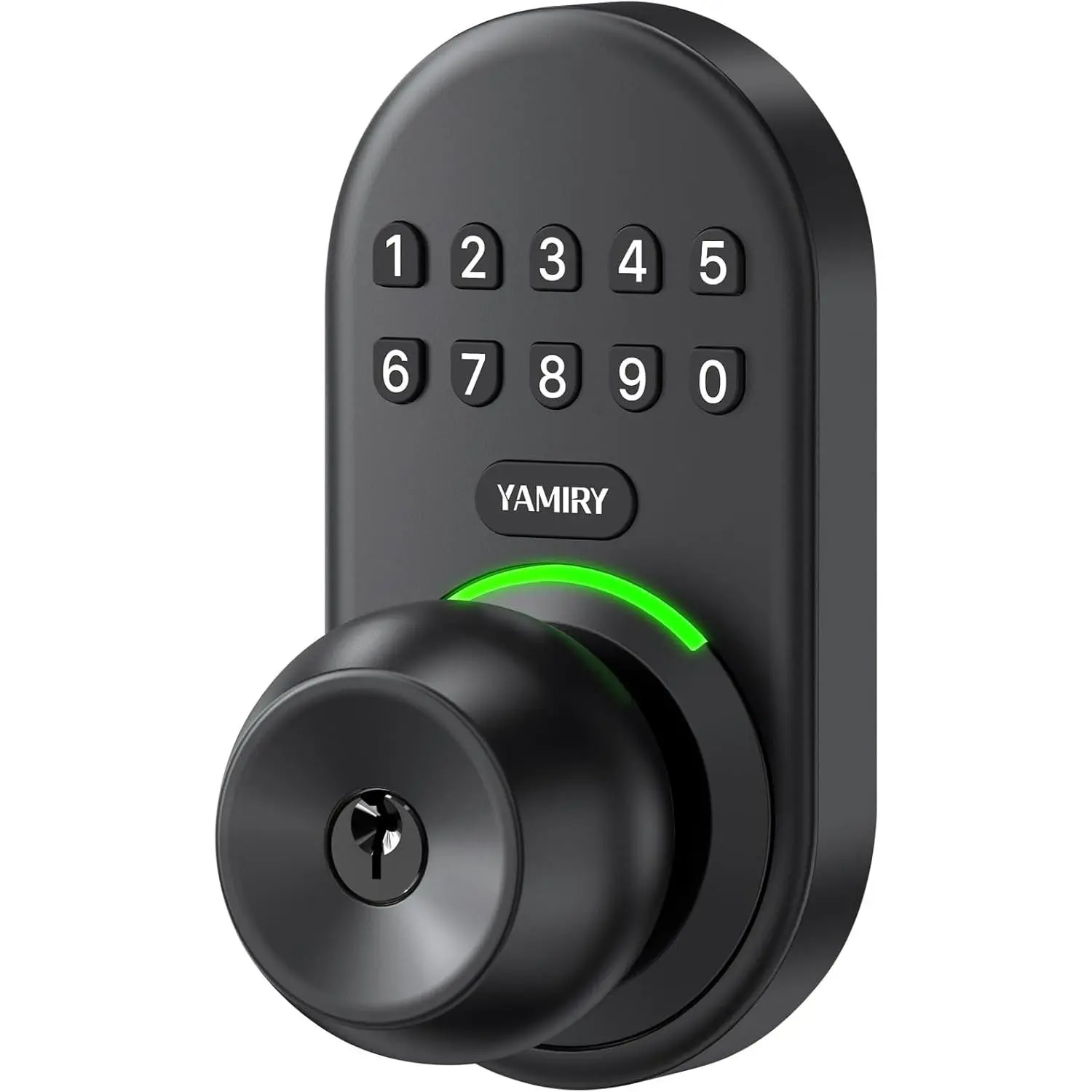 Smart Digital Keyless Entry Door Lock with Keypad, Handle, Keys, IP55 Rating, Easy Hassle-Free Installation for Front Doors, Home Use