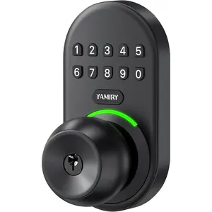 Smart Digital Keyless Entry Door Lock with Keypad, Handle, Keys, IP55 Rating, Easy Hassle-Free Installation for Front Doors, Home Use
