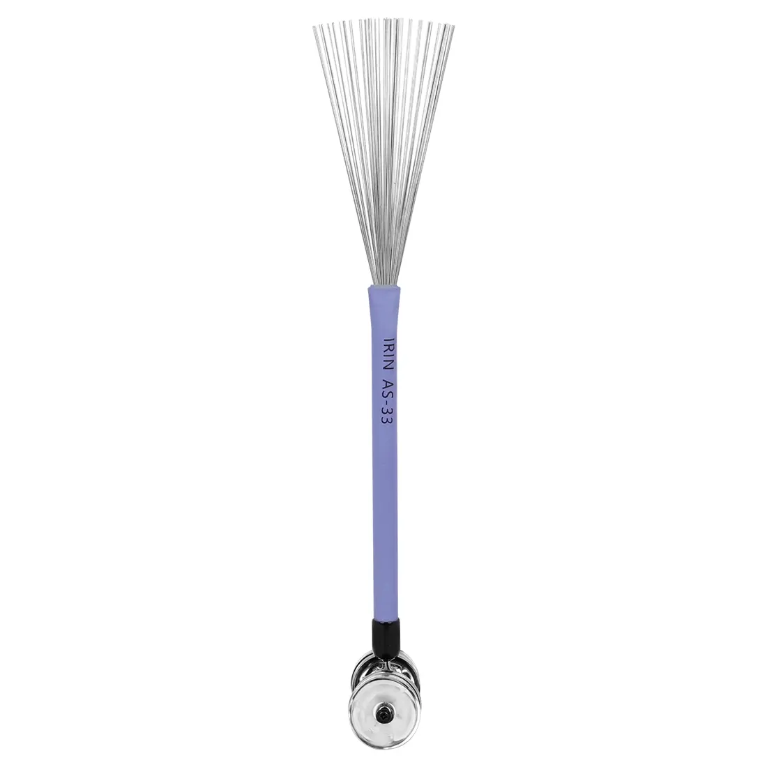 Irin Drum Brush Set with Rhythm Bell, Steel Wire Brushes for Box Drums, Dual-Use Design, Ideal for Music Lovers & Beginners