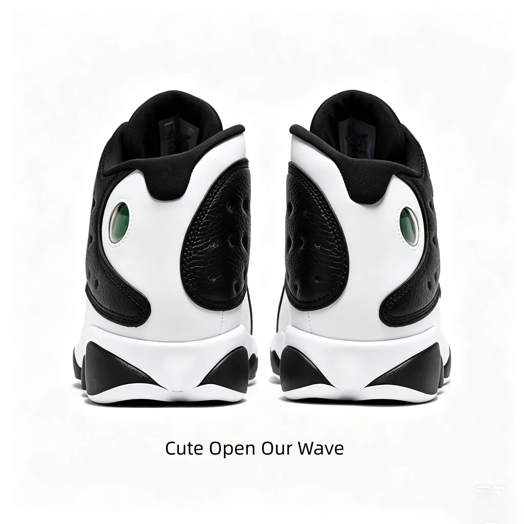 brand new classic black white panda smooth leather high top retro basketball shoes cushion anti slip breathable rebound wrap hip hop men women casual fashion sneakers