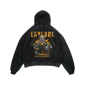 Bakugo Vintage Hoodie | My Hero Academia Anime Hoodie Graphic Streetwear Oversized Fit Fan Gift, Gift For Fan Anime